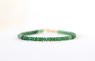 Minimalist Green Tsavorite bracelet, elegant design
