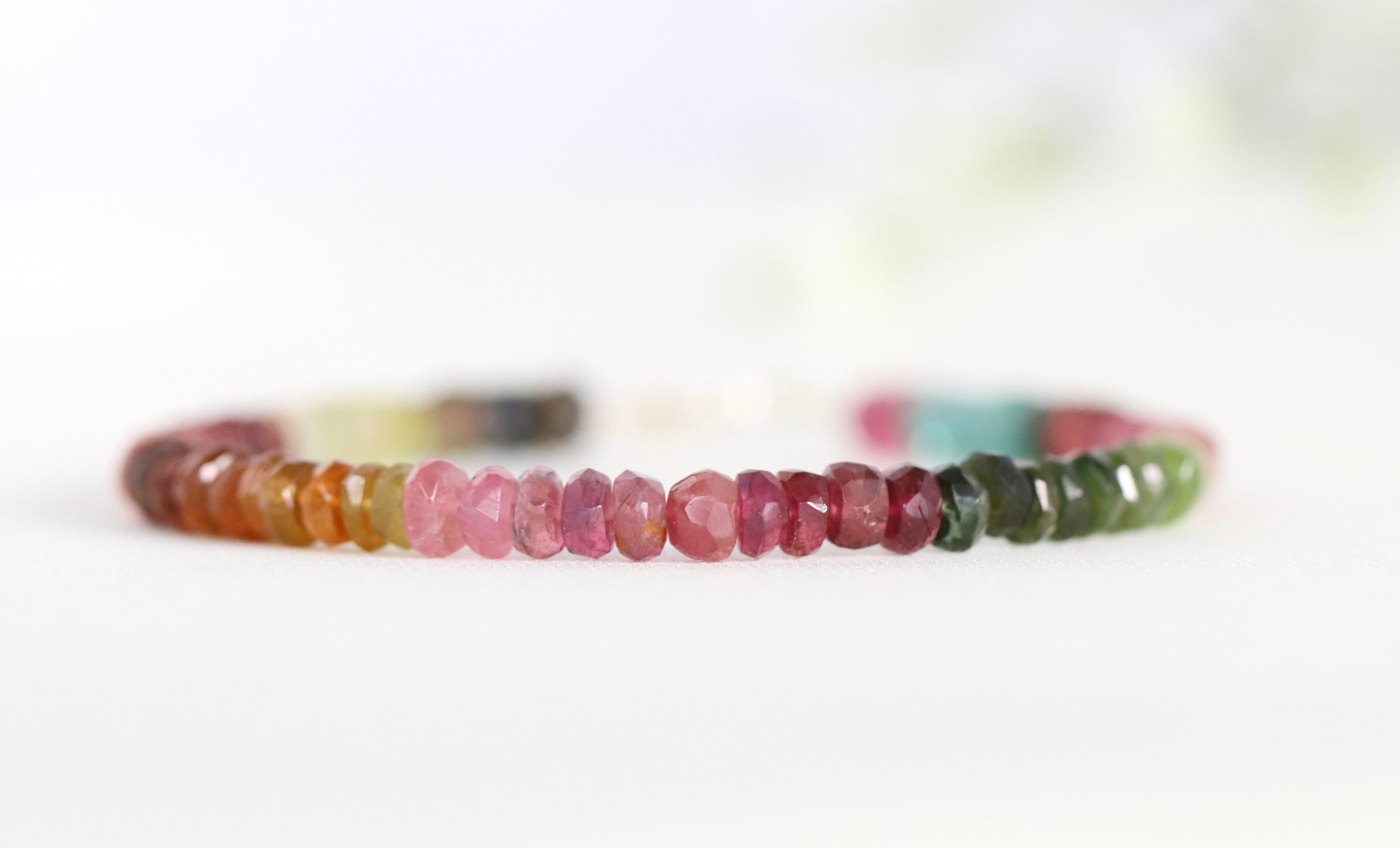 Minimalist Multi Tourmaline bracelet