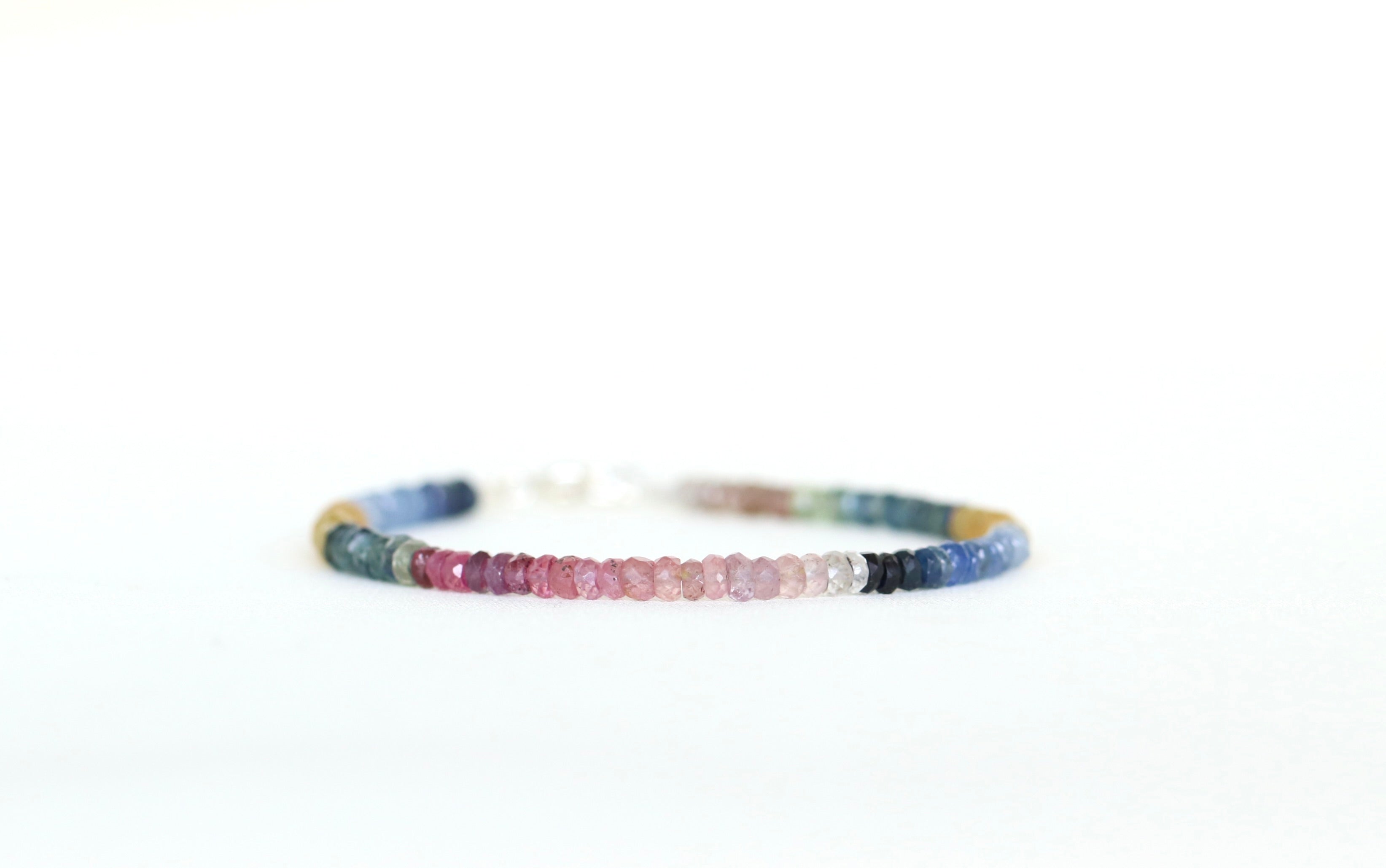Minimalist Ombre Multi Sapphire bracelet