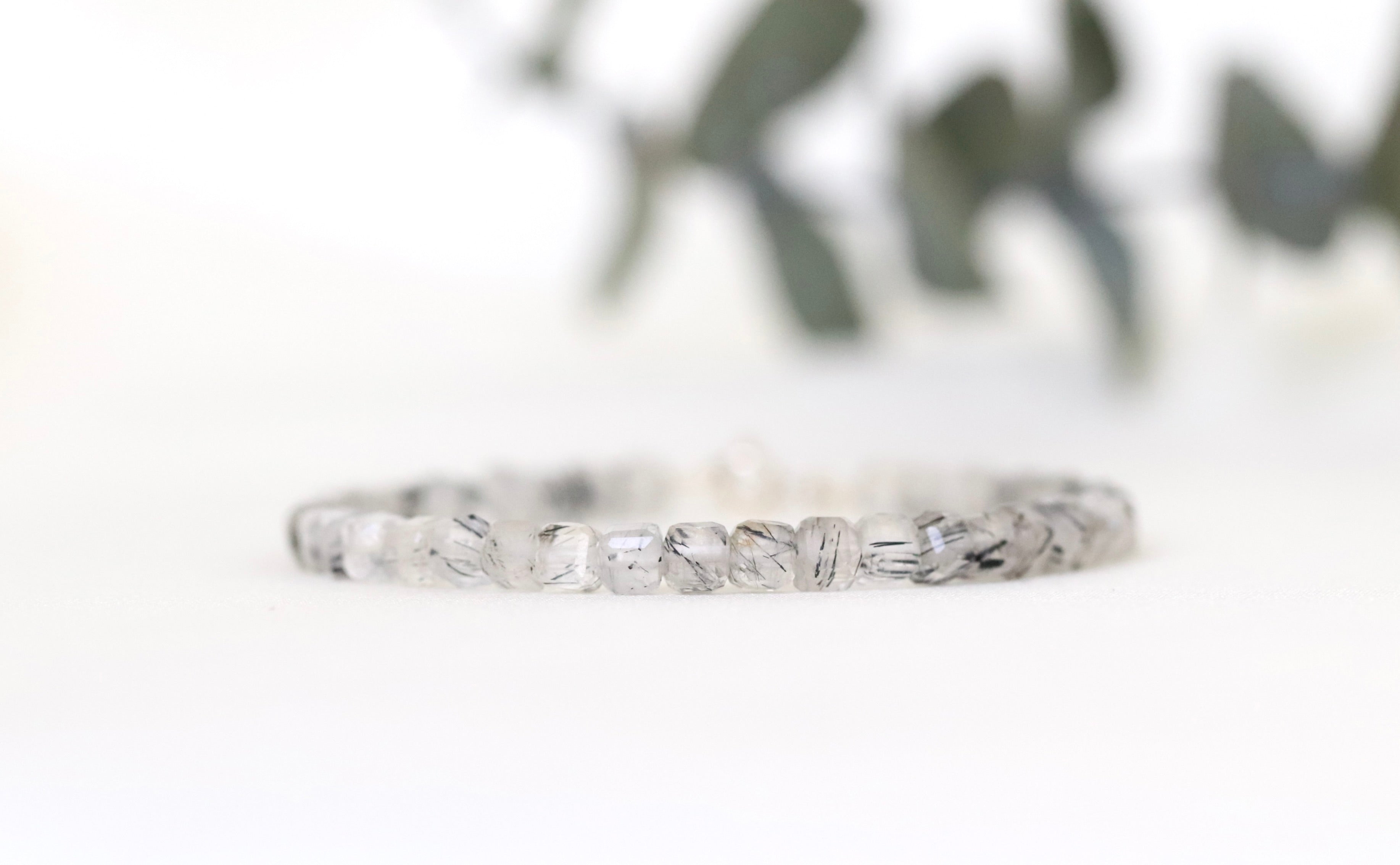 Minimalist Rutilated Quartz bracelet, timeless design