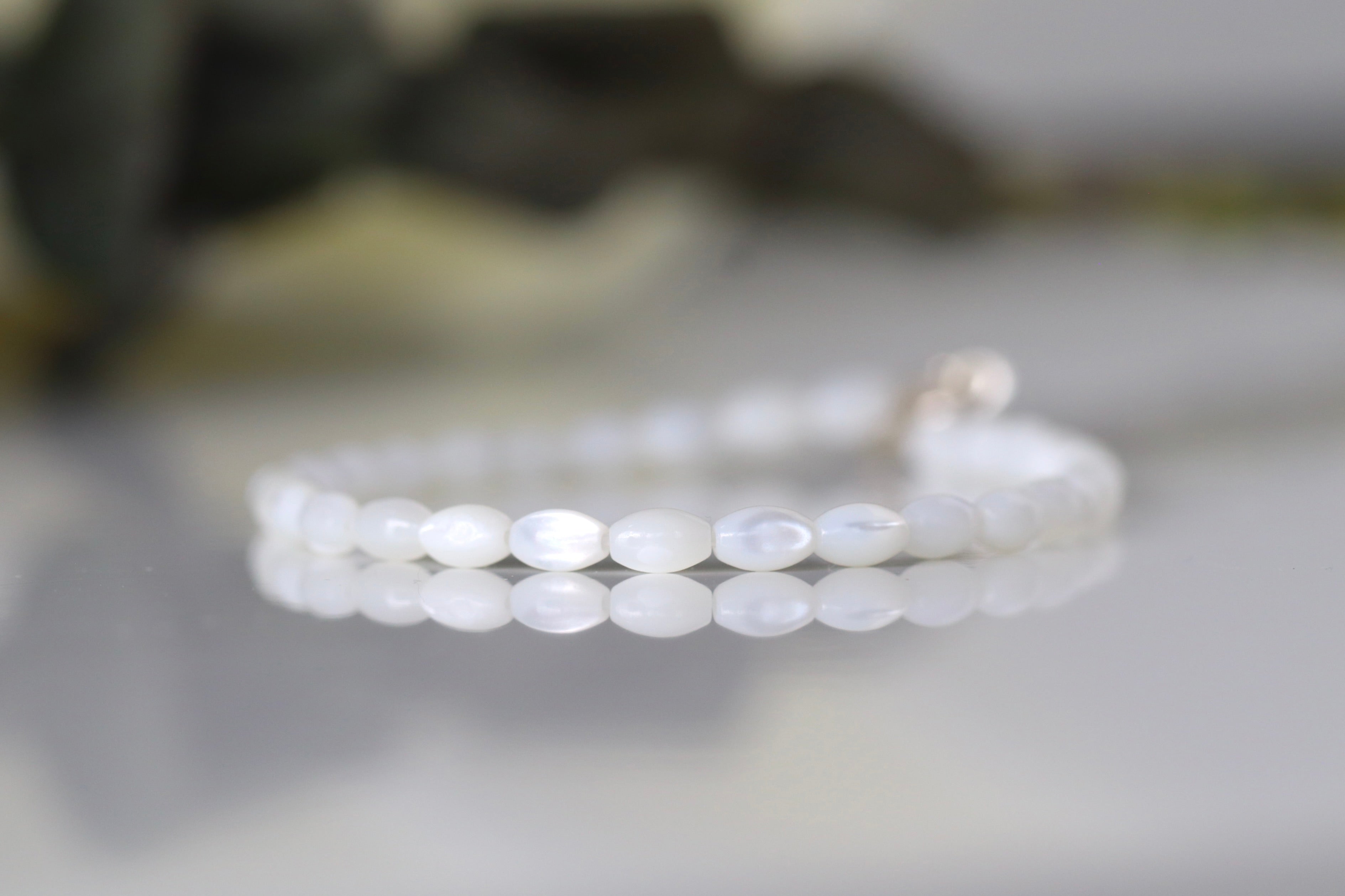 Mother of Pearl bracelet by Oberia Jewelry