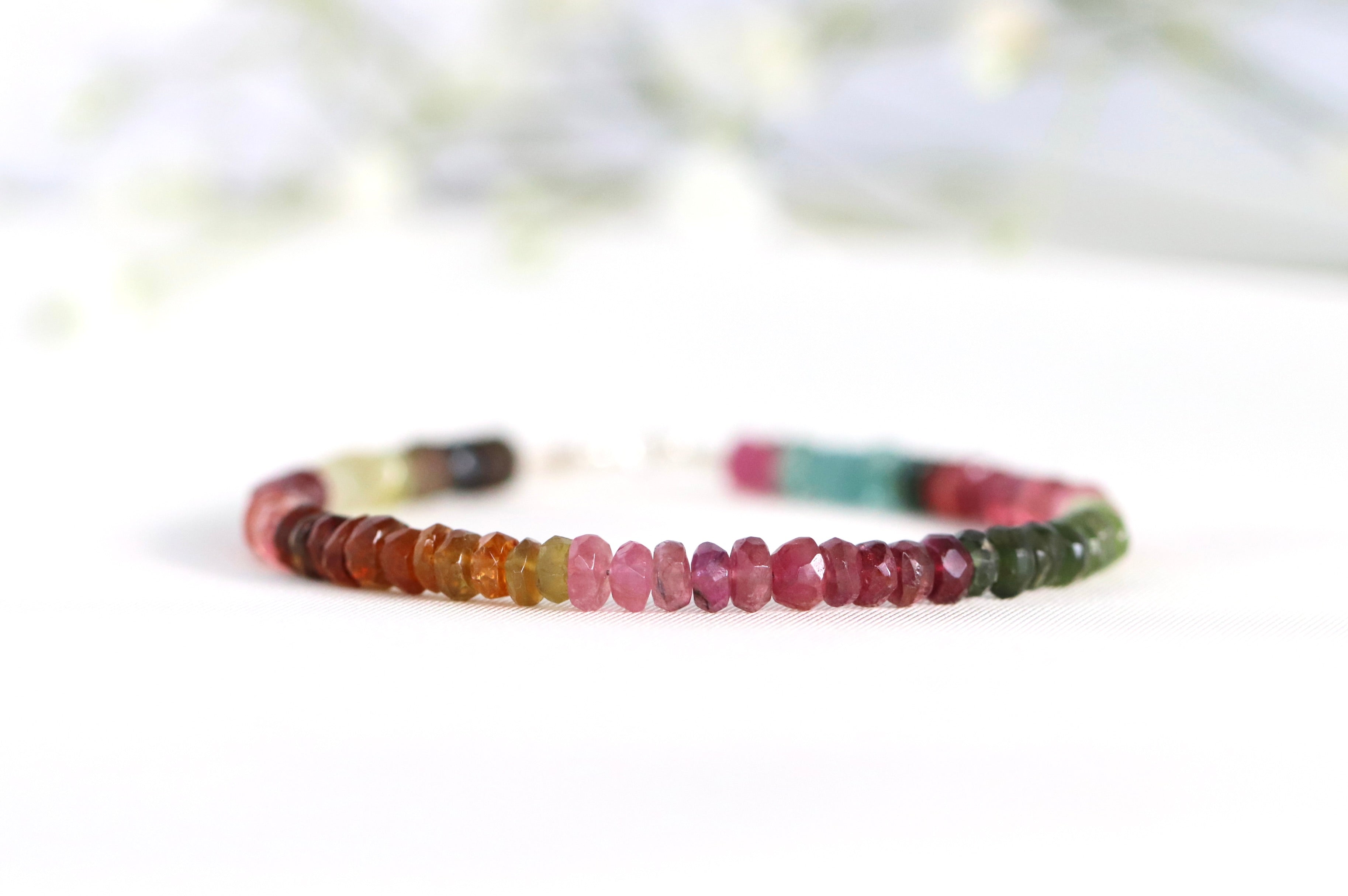 Multi Watermelon Tourmaline bracelet
