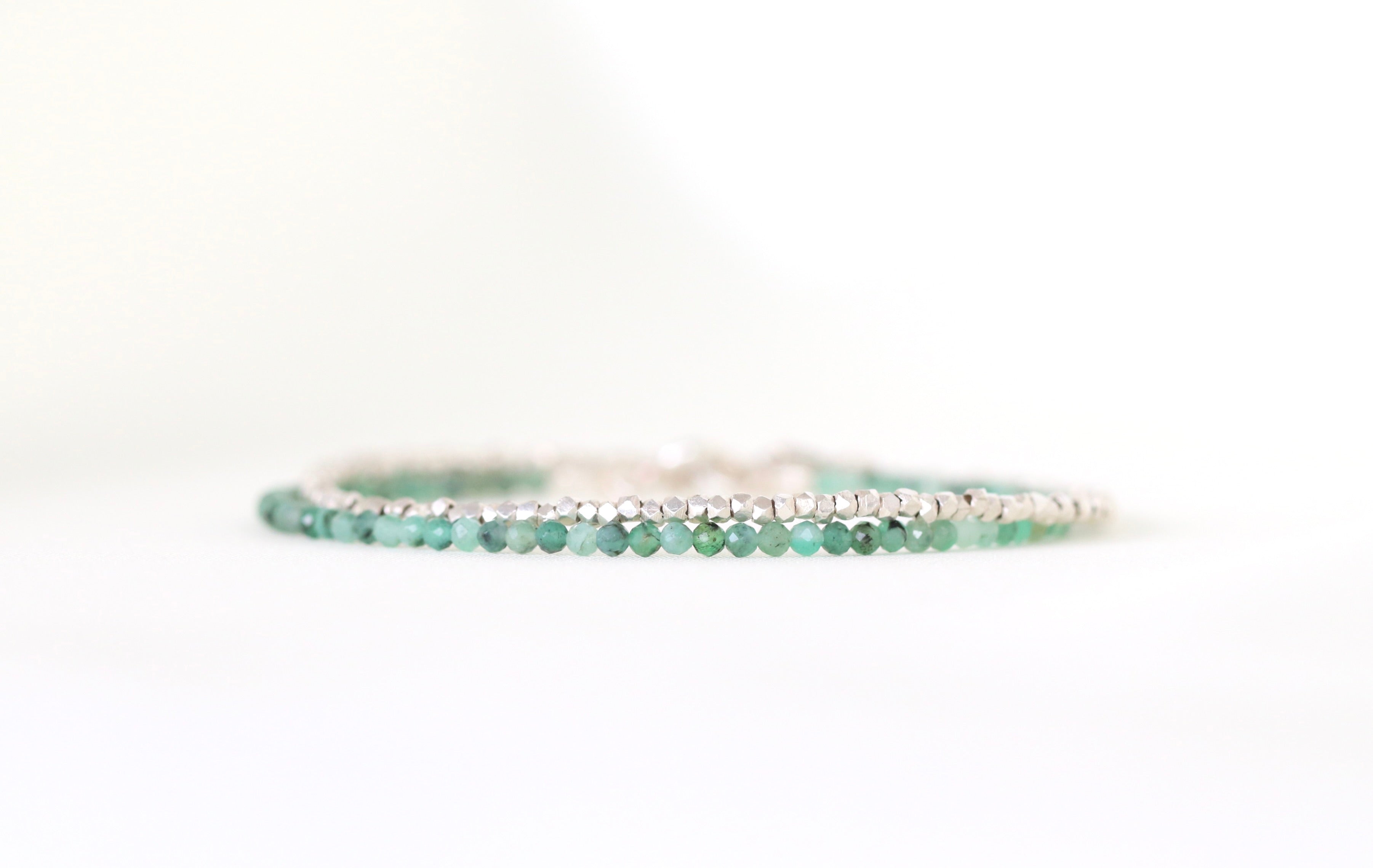 Oberia Jewelry Delicate Colombian Emerald bracelet