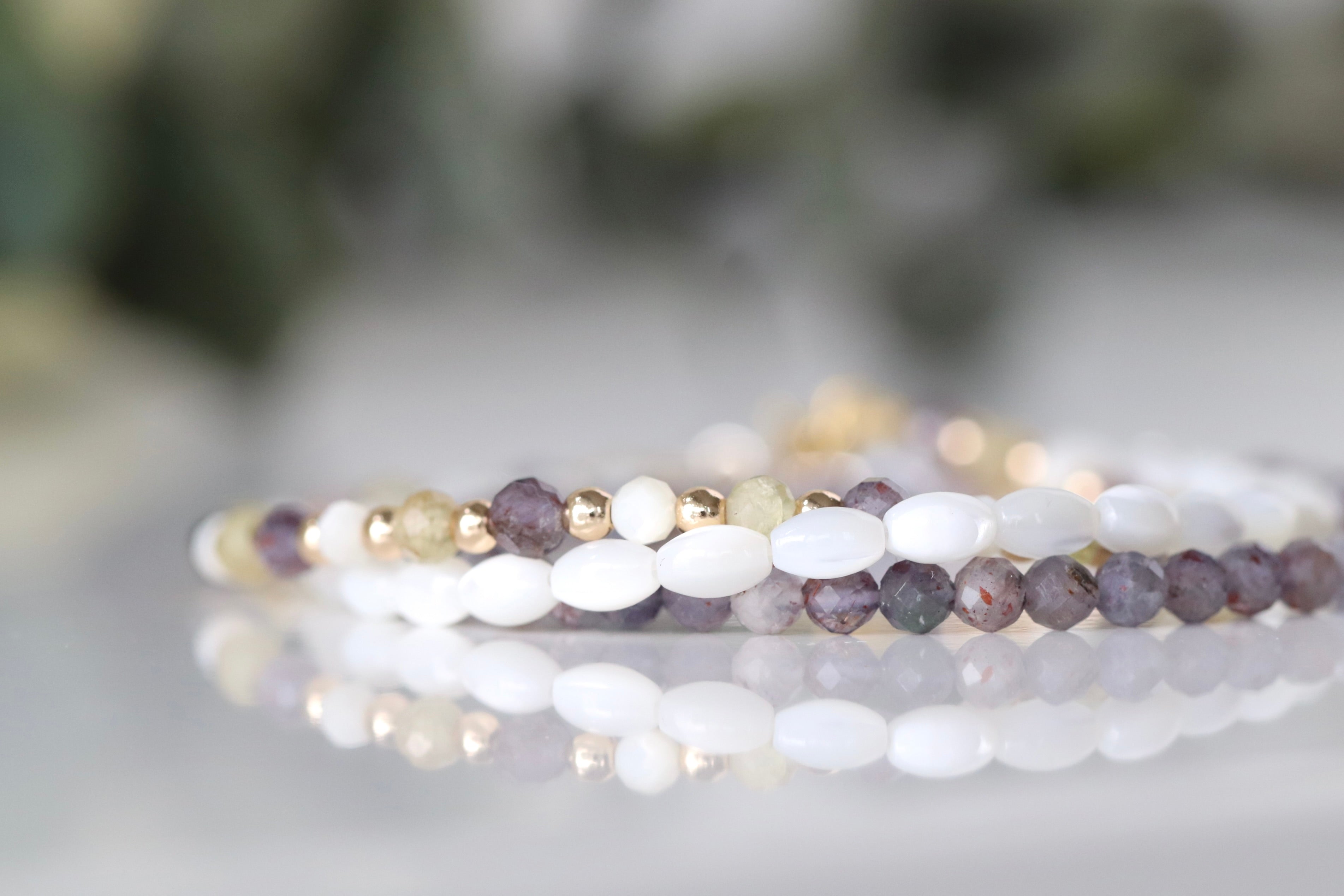 Oberia Jewelry Iolite and Sunstone bracelet