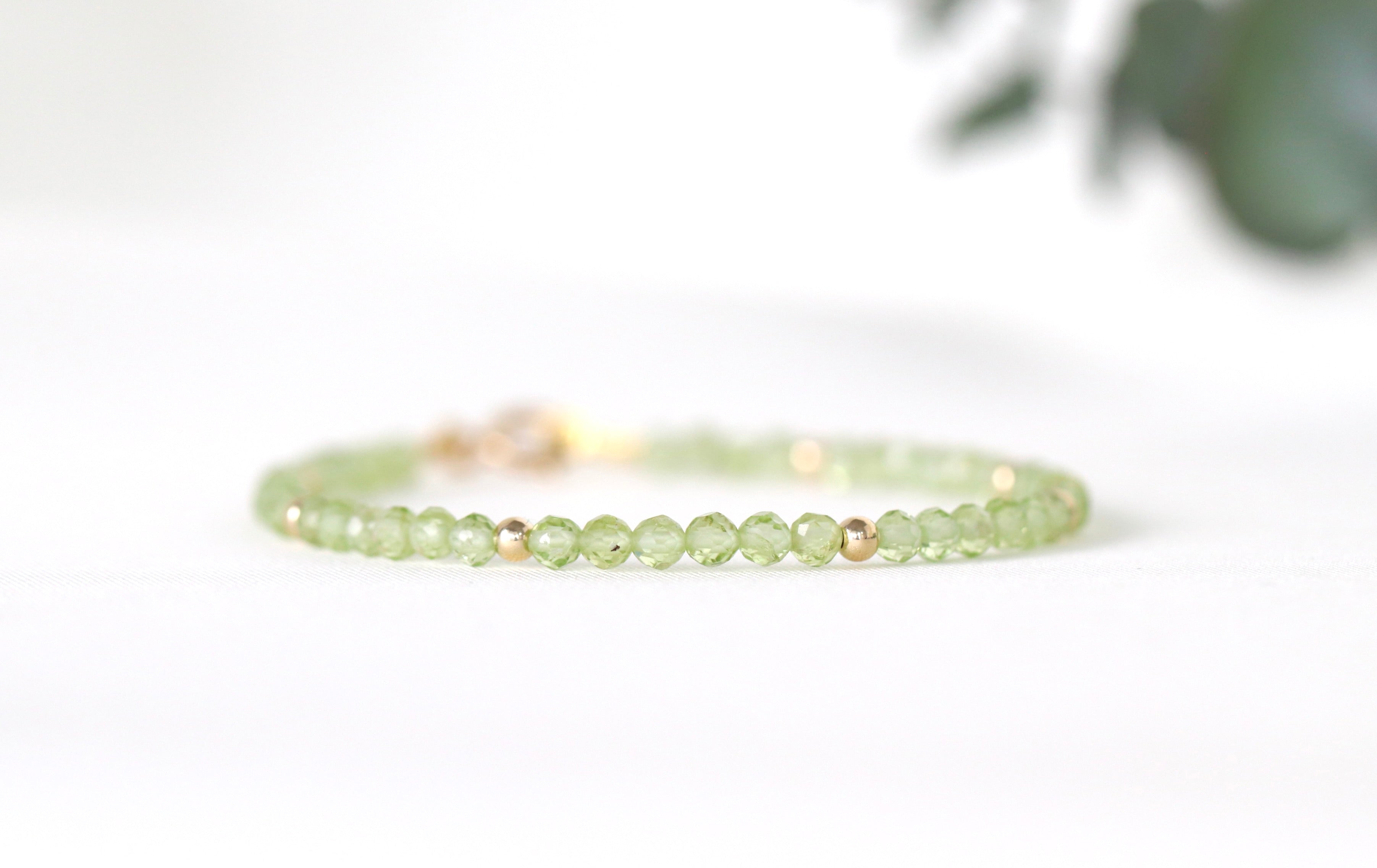Oberia Jewelry Peridot 3mm bracelet