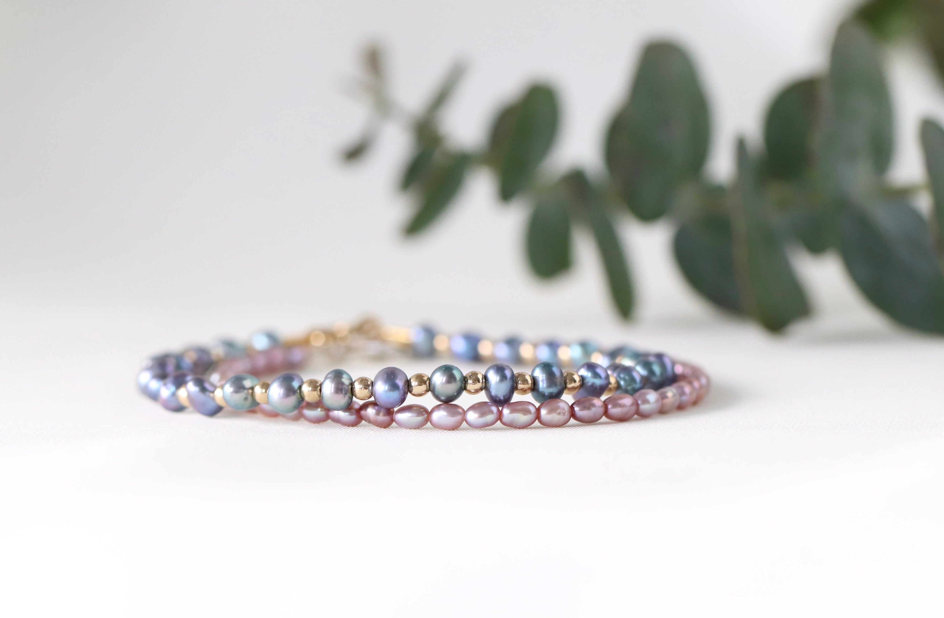 Oberia Jewelry Rice Pink Pearl bracelet