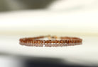 Orange Spessartine Garnet bracelet, dainty and timeless handmade jewelry by Oberia