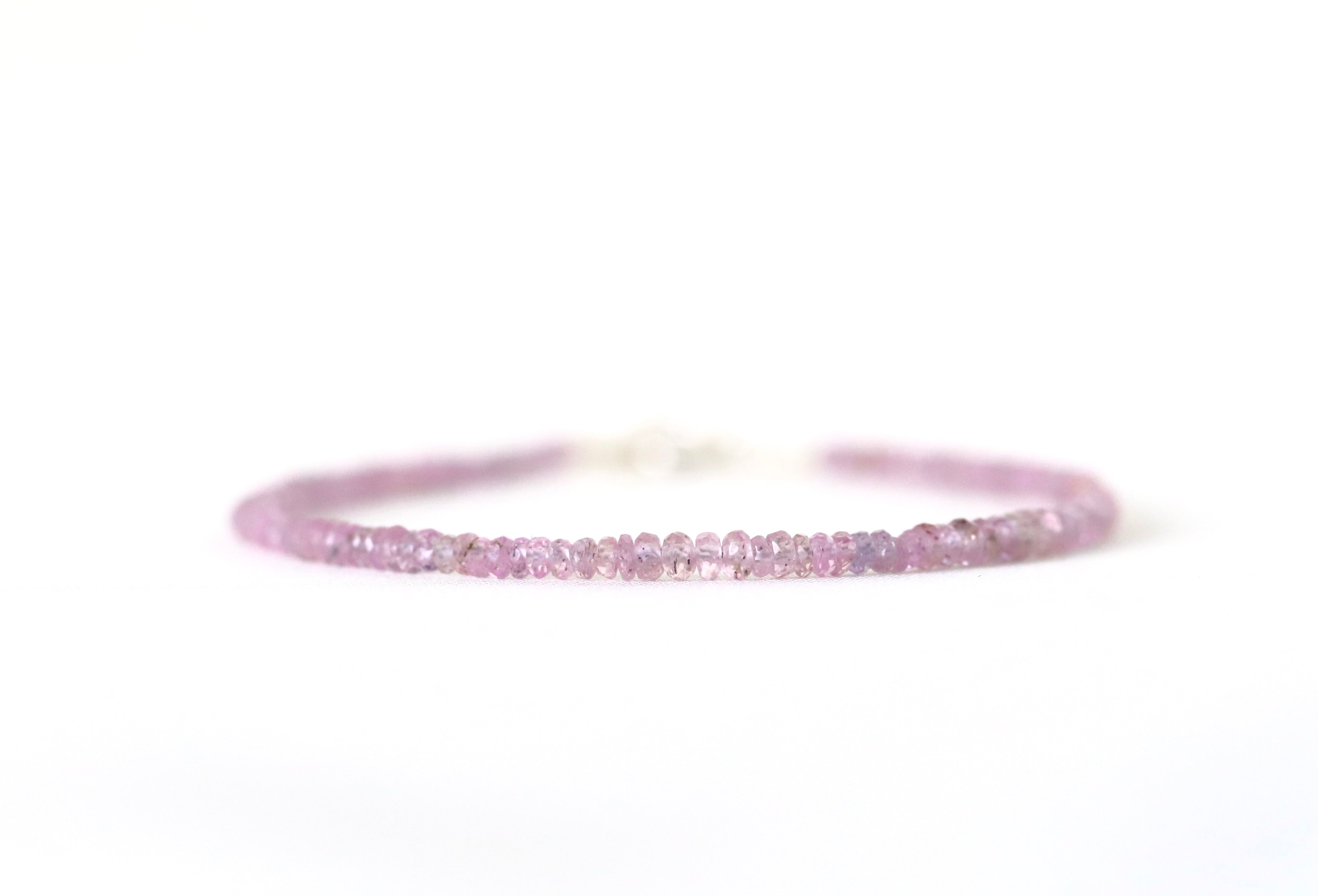 Pink Sapphire bracelet by Oberia Jewelry