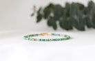Qinghai Jade bracelet with 14k gold beads